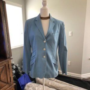 Ralph Lauren Cotton Light Blue Blazer
